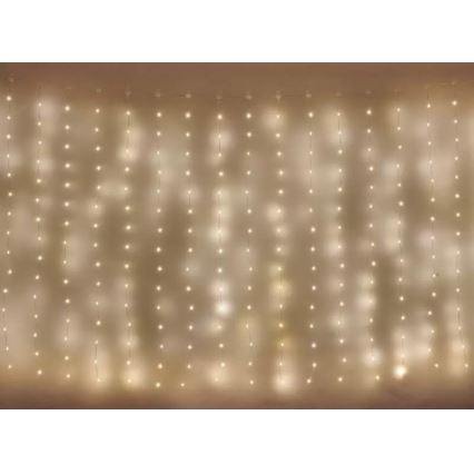 LED lauko kalėdinė girlianda 300xLED/8 funkcijų 5,9 m IP44 šilta balta