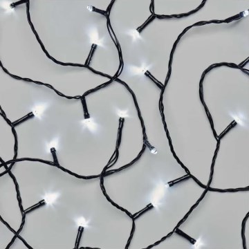 LED lauko kalėdinė girlianda 40xLED/3xAA 3,3m IP44 šaltai balta