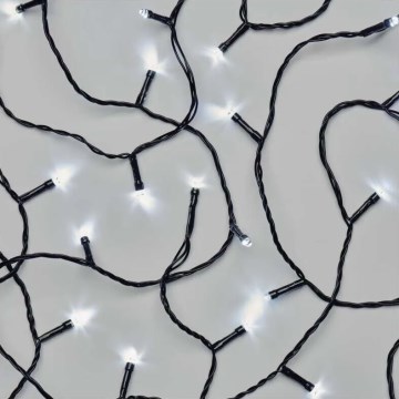 LED lauko kalėdinė girlianda 50xLED/5m IP44 šaltai balta