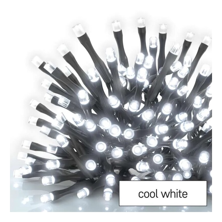 LED lauko kalėdinė girlianda 50xLED/5m IP44 šaltai balta