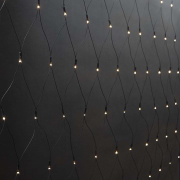 LED lauko kalėdinė užuolaida 160xLED/7 funkcijų 5m IP44 šiltai balta
