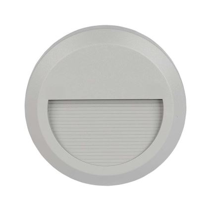 LED Lauko laiptinės šviestuvas LED/2W/230V IP65 3000K pilkas