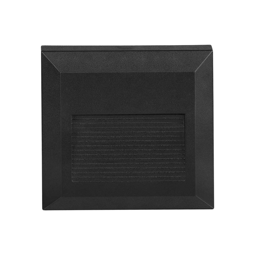LED Lauko laiptinės šviestuvas LED/2W/230V IP65 4000K juodas