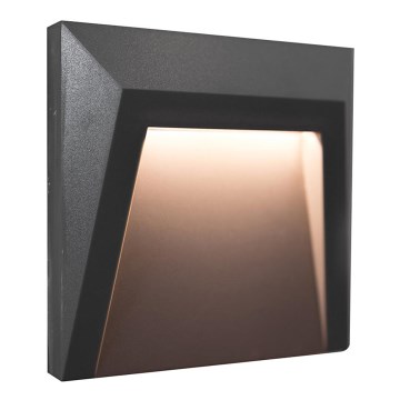 LED Lauko laiptų apšvietimas HOLDEN LED/1W/230V IP65 antracitas