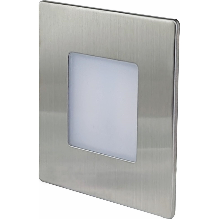 LED Lauko laiptų apšvietimas DECENTLY LED/1,7W/230V 3000/4000/6000K IP54 blizgus chromas