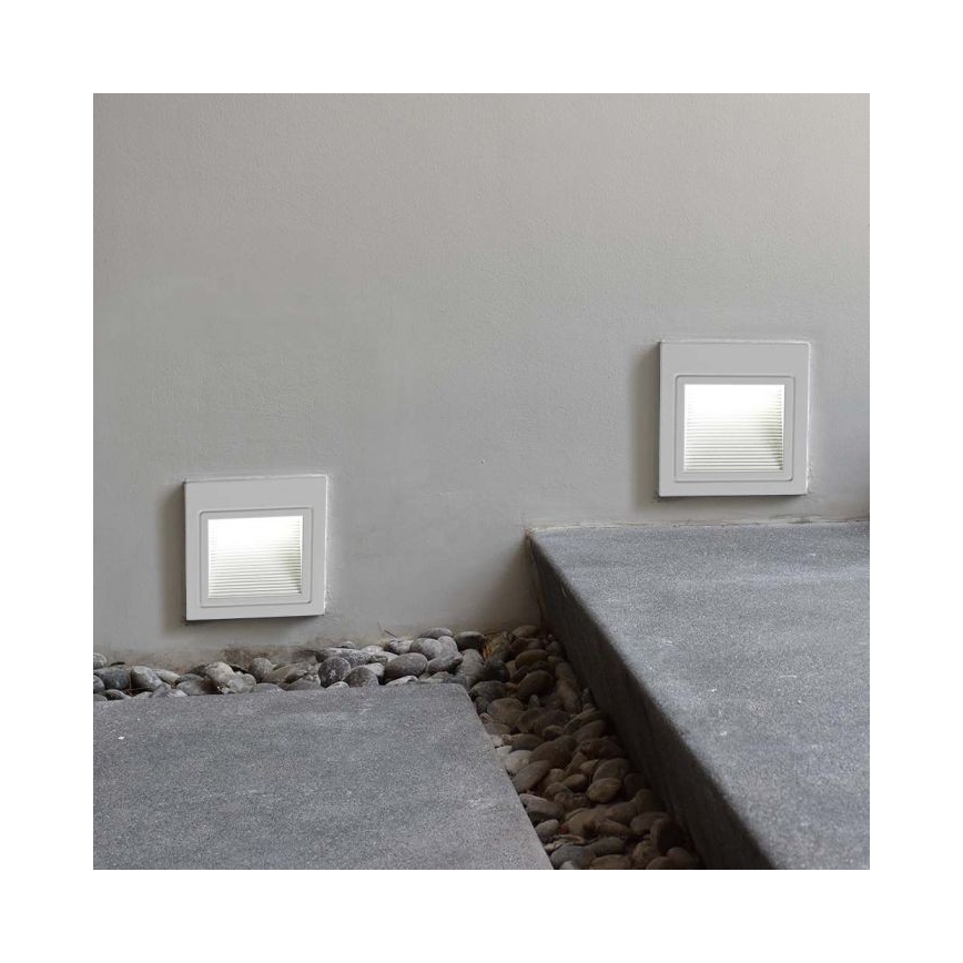 LED Lauko laiptų apšvietimas LED/5W/230V 3000K IP65 balta