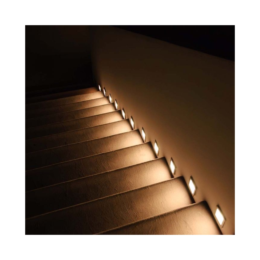 LED Lauko laiptų apšvietimas LED/5W/230V 3000K IP65 balta