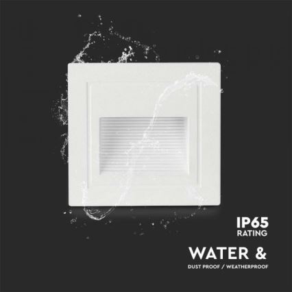 LED Lauko laiptų šviestuvas LED/5W/230V 3000K IP65 baltas