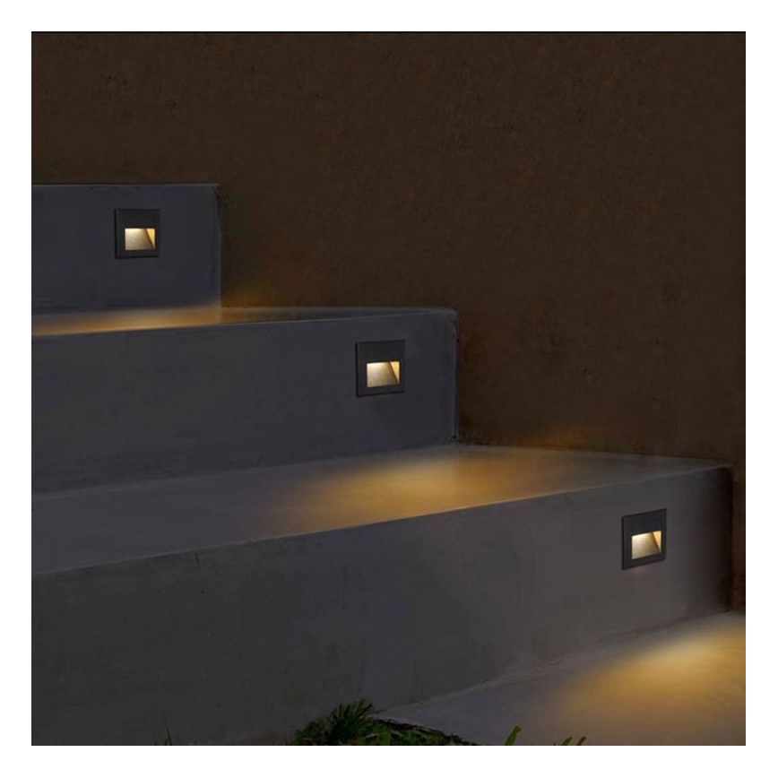 LED Lauko laiptų šviestuvas Q7 LED/3W/230V IP44
