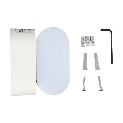 LED Lauko lankstus Sieninis šviestuvas LED/5W/230V 3000K IP65 balta