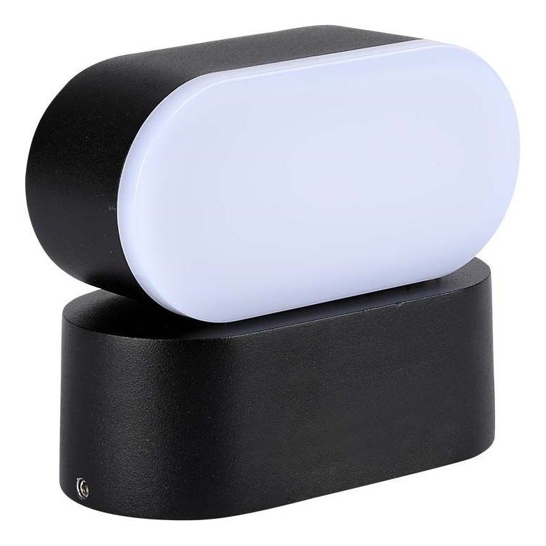 LED Lauko lankstus Sieninis šviestuvas LED/5W/230V 3000K IP65 juoda