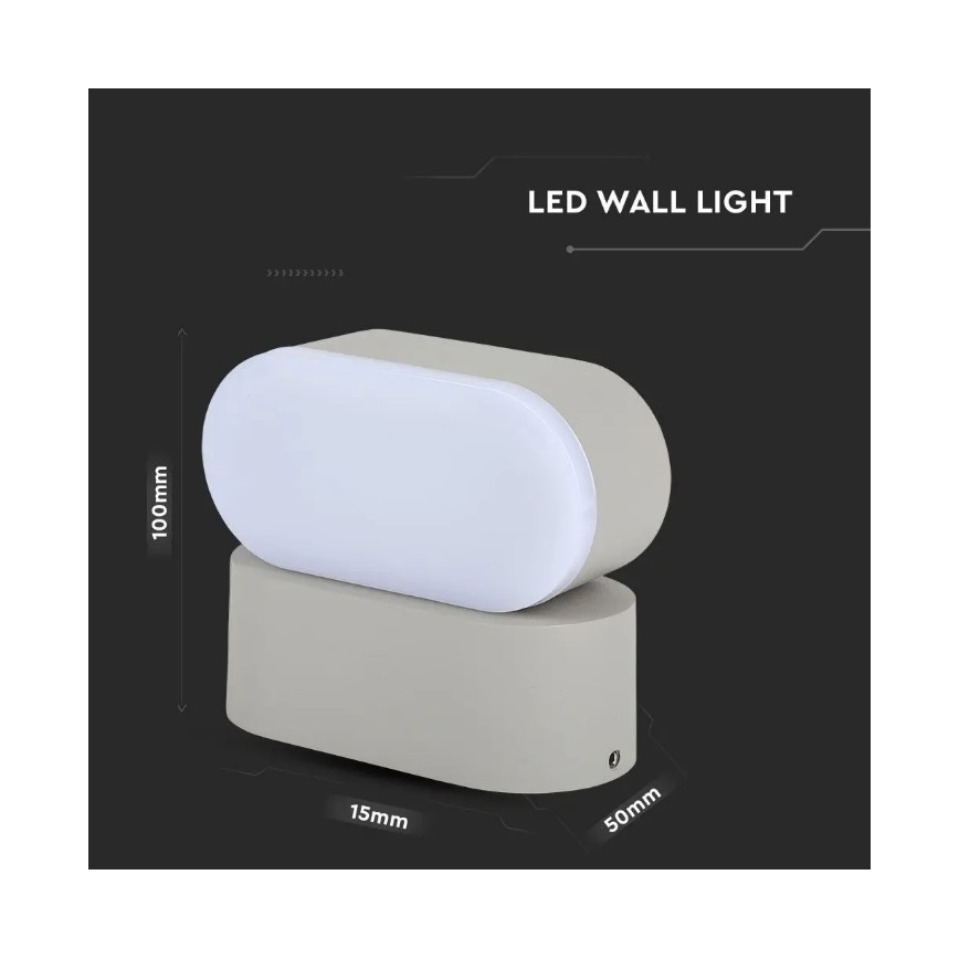 LED Lauko lankstus sieninis šviestuvas LED/5W/230V IP65