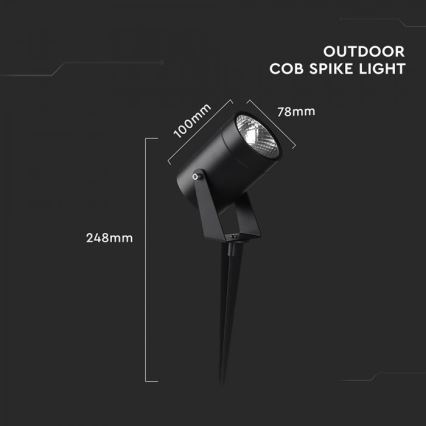 LED lauko lempa LED/10W/230V 4000K IP65