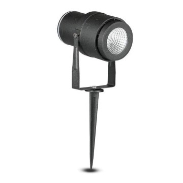 LED Lauko lempa LED/12W/230V 3000K juoda IP65