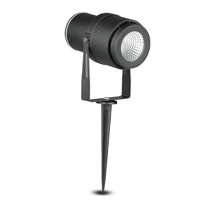 LED Lauko lempa LED/12W/230V 3000K juoda IP65