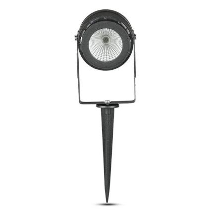 LED Lauko lempa LED/12W/230V 3000K juoda IP65