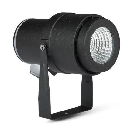 LED Lauko lempa LED/12W/230V 3000K juoda IP65