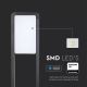 LED Lauko lempa SAMSUNG CHIP LED/10W/230V 3000K IP65 juoda