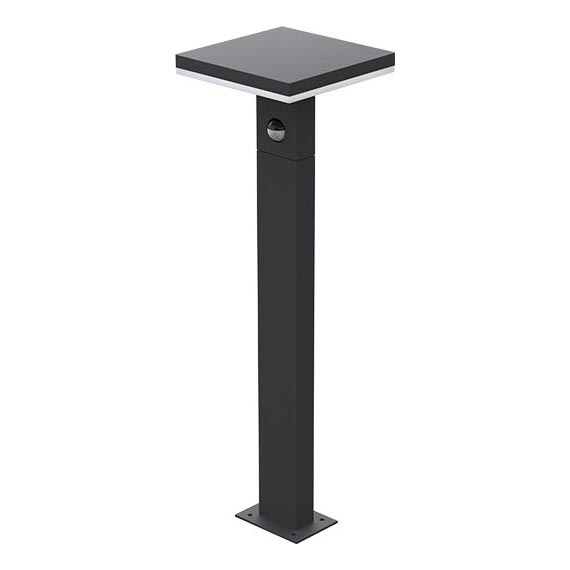 LED Lauko lempa su jutikliu BARI LED/10W/230V 4000K 60 cm IP54 antracitas