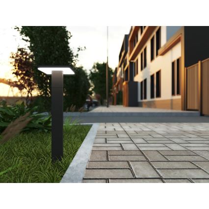 LED Lauko lempa su jutikliu BARI LED/10W/230V 4000K 60 cm IP54 antracitas