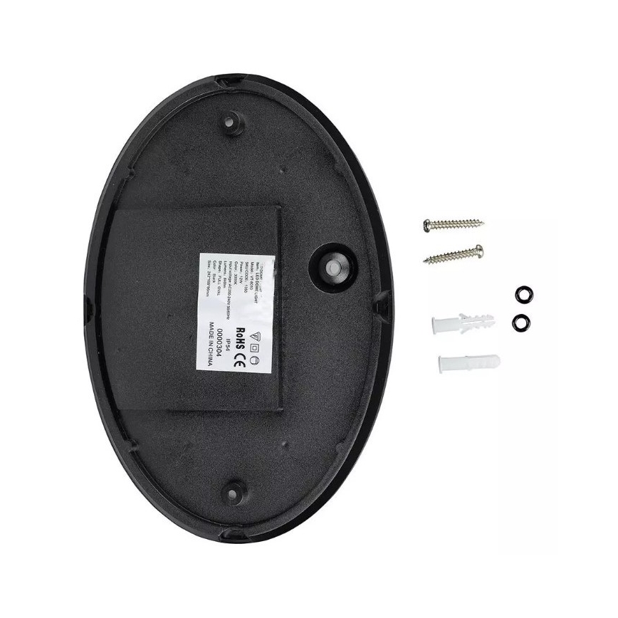LED Lauko lubinis švierstuvas  LED/12W/230V IP54