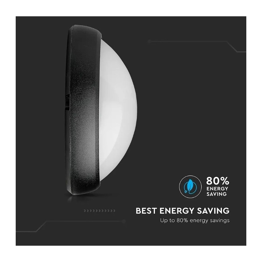 LED Lauko lubinis švierstuvas  LED/12W/230V IP54
