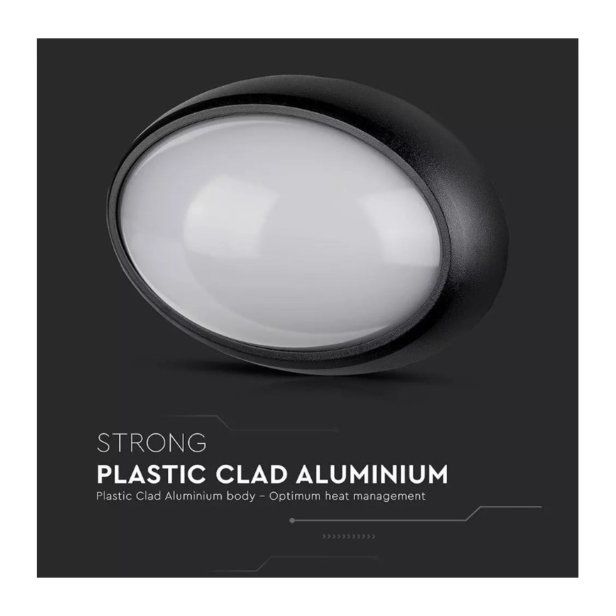 LED Lauko lubinis švierstuvas  LED/12W/230V IP54