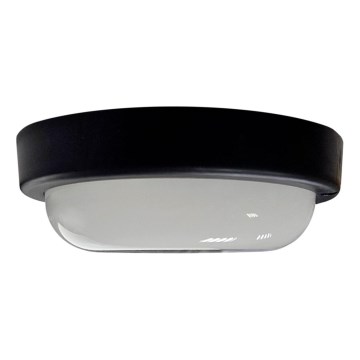 LED lauko lubinis šviestuvas 8 W / 230 V / 4200 K Ø 14 cm IP64 juodas