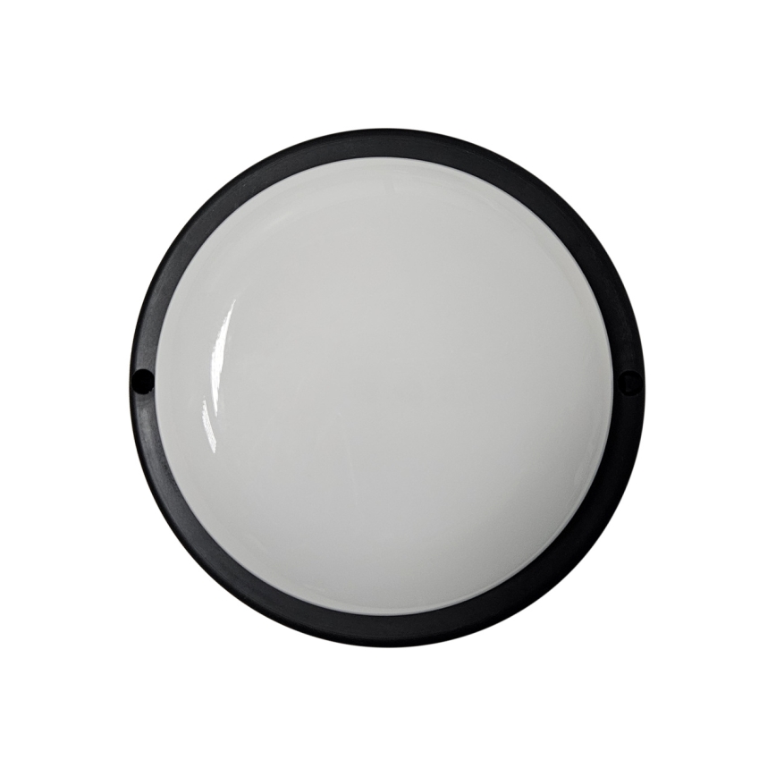 LED lauko lubinis šviestuvas 8 W / 230 V / 4200 K Ø 14 cm IP64 juodas