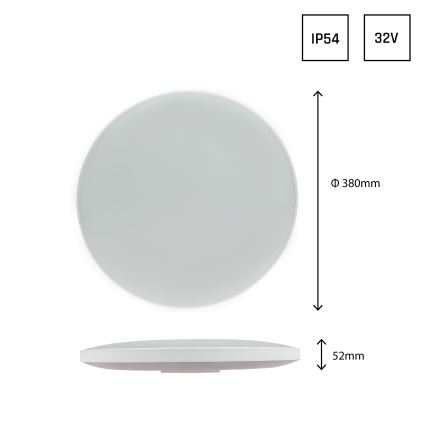 LED Lauko lubinis šviestuvas NYMPHEA LED/32W/230V IP54 3000K