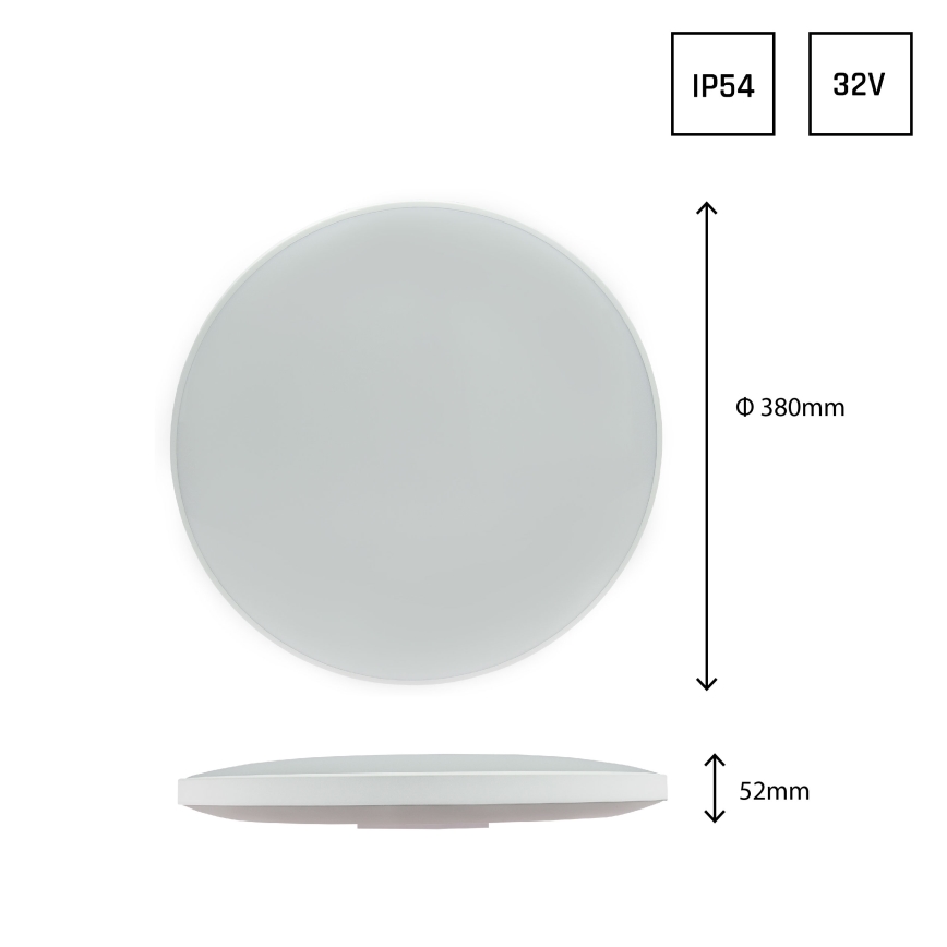 LED Lauko lubinis šviestuvas NYMPHEA LED/32W/230V IP54 4000K