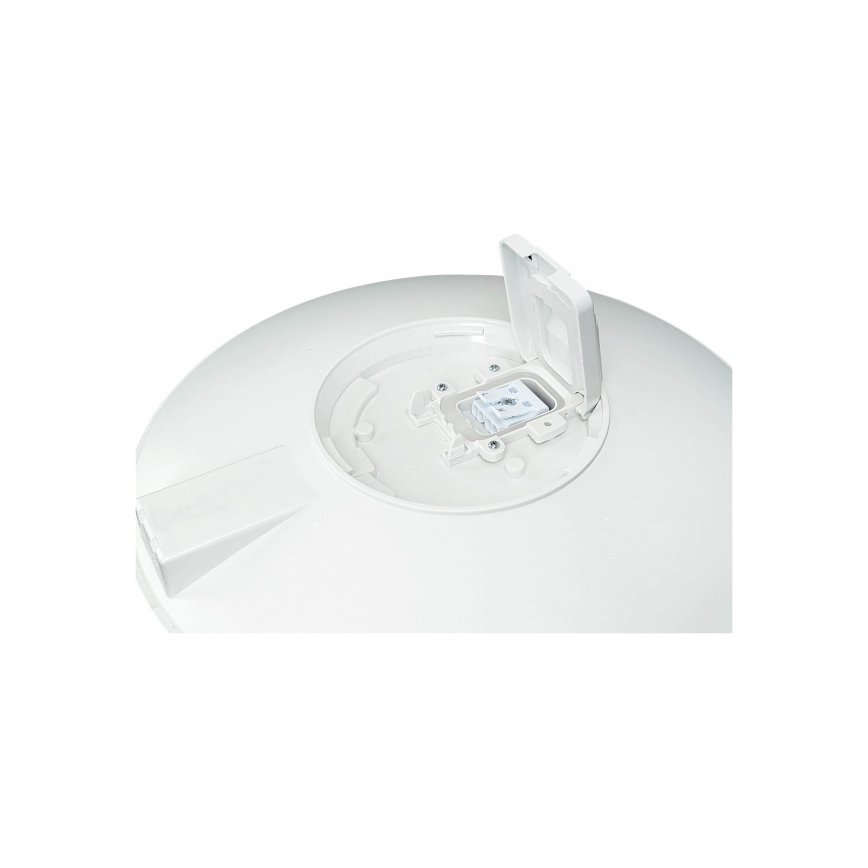 LED lauko lubinis šviestuvas su jutikliu VISTA LED/15W/230V, Ø 26 cm, IP54, baltas