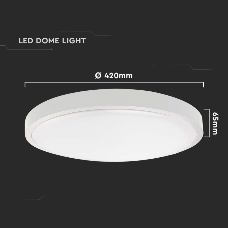 LED Lauko lubinis šviestuvas su jutikliu LED/30W/230V 4000K IP44 baltas