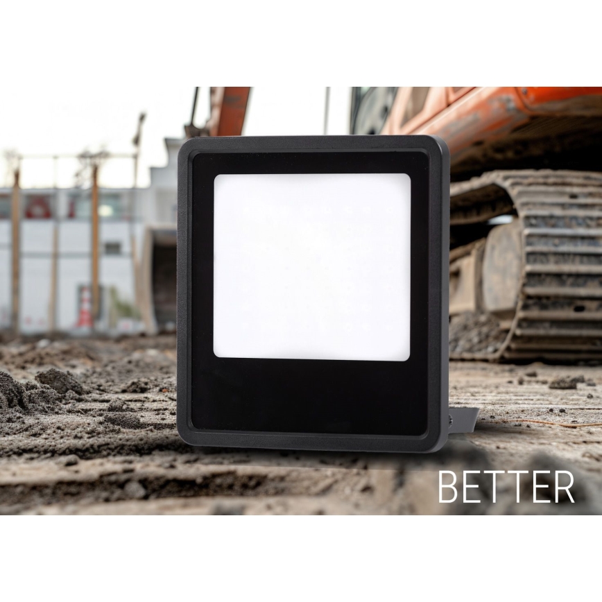 LED lauko prožektorius LED/100W/230V 4000K IP65 juoda