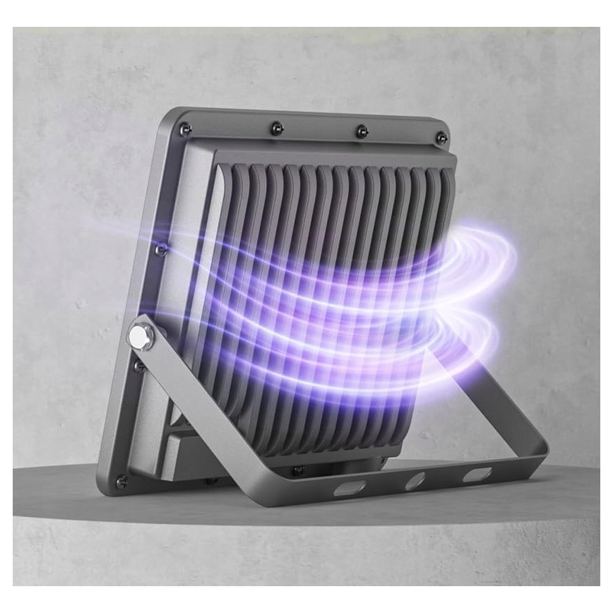 LED Lauko prožektorius LED/100W/230V 4500K IP65 pilkas