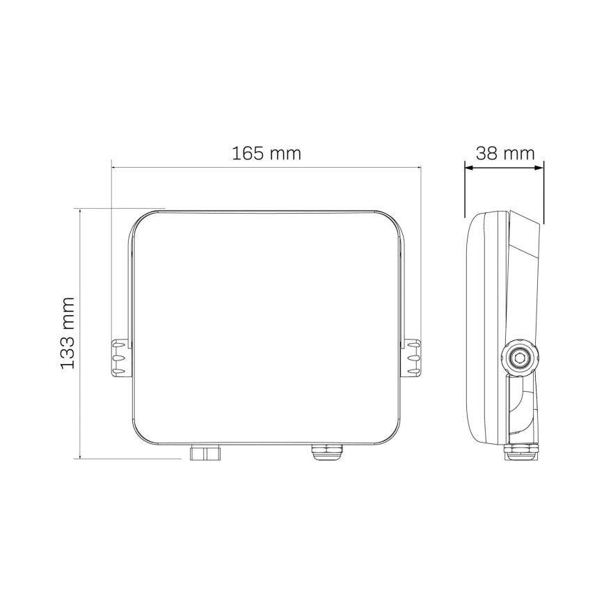 LED lauko prožektorius MILKY LED/30W/230V 4000K IP65 juoda