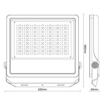 LED lauko prožektorius PROFI PLUS LED/400W/230V 5000K IP66
