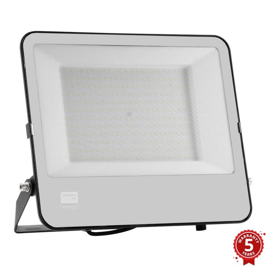 LED lauko prožektorius SAMSUNG CHIP LED/200W/230V 6500K IP65 juoda