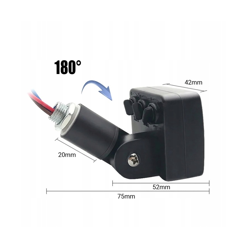LED Lauko prožektorius su jutikliu LED/100W/230V 4000K IP65 juoda