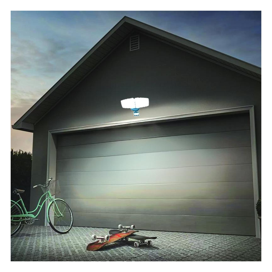LED Lauko prožektorius su jutikliu LED/24W/230V 3000/4000/6000K IP54 antracitas