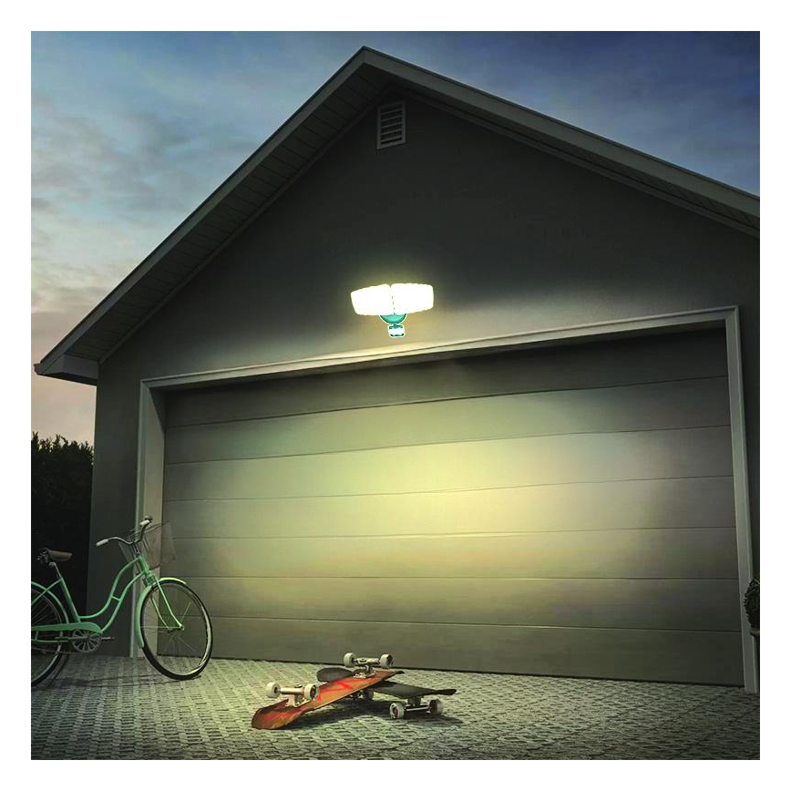 LED Lauko prožektorius su jutikliu LED/24W/230V 3000/4000/6000K IP54 antracitas