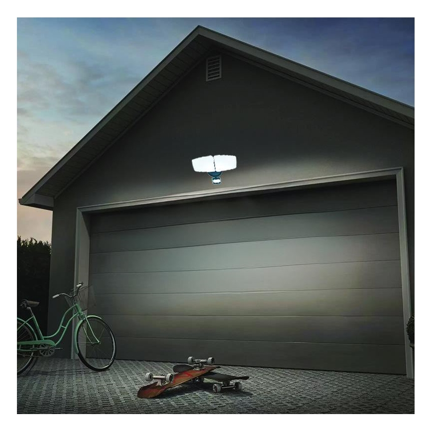 LED Lauko prožektorius su jutikliu LED/24W/230V 3000/4000/6000K IP54 antracitas