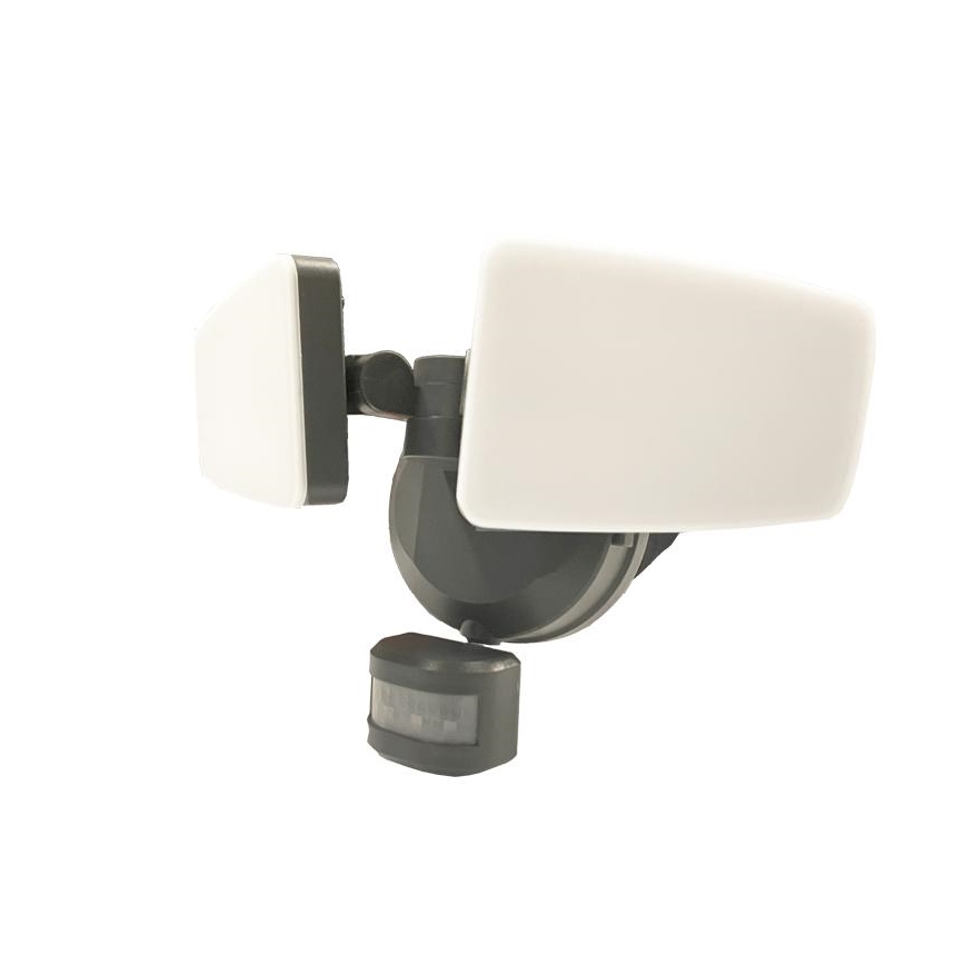LED Lauko prožektorius su jutikliu LED/24W/230V 3000/4000/6000K IP54 antracitas