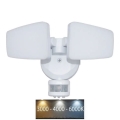 LED Lauko prožektorius su jutikliu LED/24W/230V 3000/4000/6000K IP54 balta
