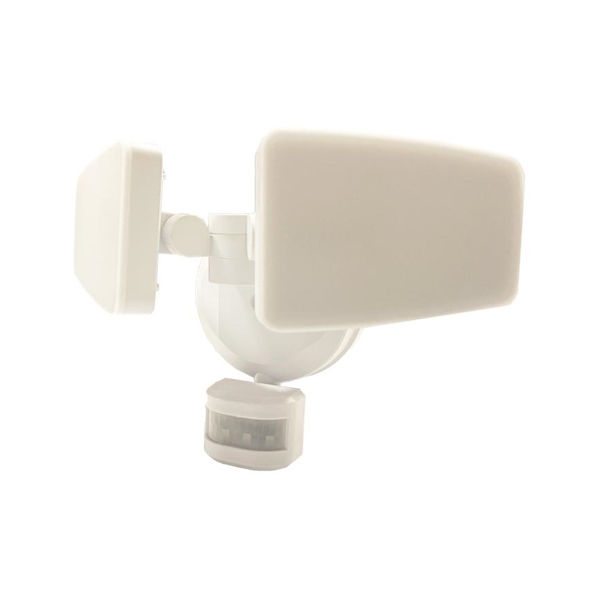 LED Lauko prožektorius su jutikliu LED/24W/230V 3000/4000/6000K IP54 balta