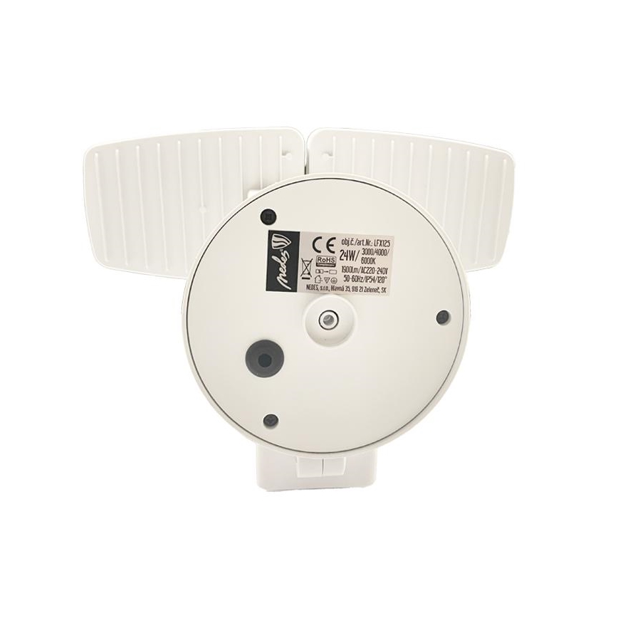 LED Lauko prožektorius su jutikliu LED/24W/230V 3000/4000/6000K IP54 balta
