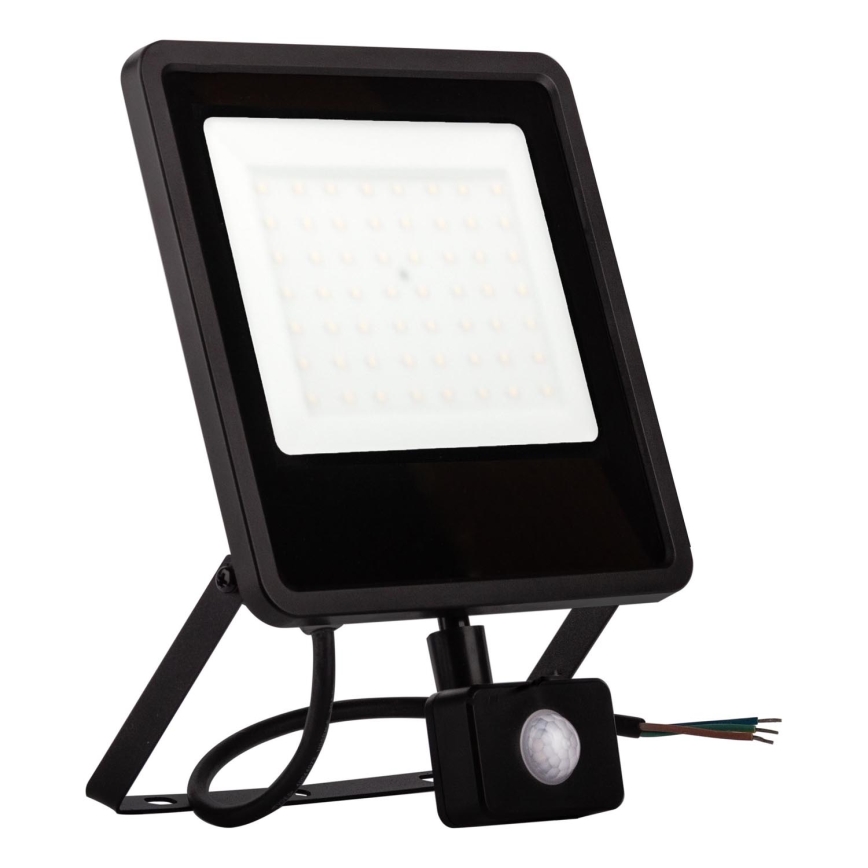 LED Lauko prožektorius su jutikliu LED/30W/230V 4000K IP65 juoda