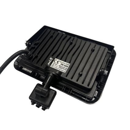 LED Lauko prožektorius su jutikliu LED/50W/230V 4000K IP44 juoda