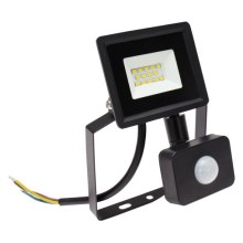LED Lauko prožektorius su jutikliu NOCTIS LUX 3 LED/10W/230V 4000K IP44 juodas