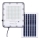 LED lauko prožektorius su reguliuojamu pritemdymu, saulės energija varomas, LED/100W/3,2V 4500K IP65, juodas + nuotolinio valdymo pultas